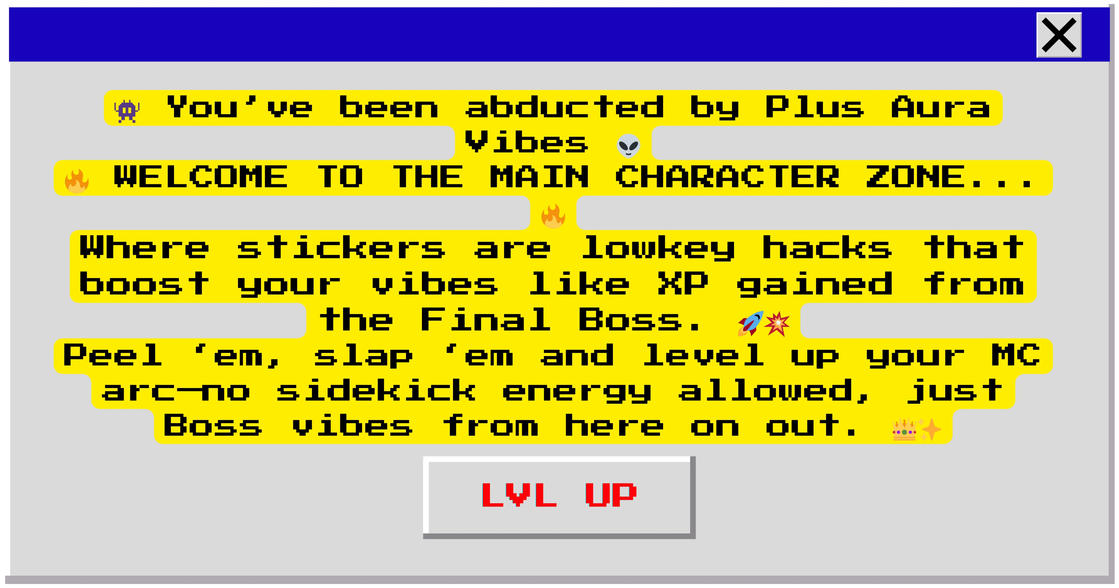 Desktop Main Character Zone Text